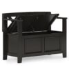 Amherst - Small Entryway Storage Bench - Hickory Brown - Image 2