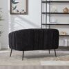 Glam Mini Loveseat, Accent Couch - Black - Image 8
