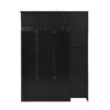 Tall Hall Tree With Shoe Storage, 4 In 1 Entryway Bench With 6 Cabinets, 4 Coat Hooks & Adjustable Shelf For Hallway - Black - Image 19