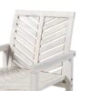 Modern Chevron Patio Chairs (Set of 2) - White Wash - Image 3
