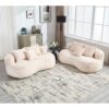 Bean Bag Sofa Lazy Sofa Comfort Lounger High Back Chair For Adults And Kids, Indoor & Outdoor - Beige - Image 14