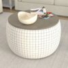 Revel - Storage Ottoman - White - Image 3