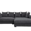 Naomi - 3 Piece Upholstered Sectional - Dark Gray - Image 6