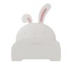 Twin Size Upholstered Rabbit-Shape Princess Bed, Twin Size Platform Bed With Headboard And Footboard - White - Image 6