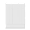 Hall Tree With Bench And 5 Storage Cubbies, Modern Entryway Storage Organizer Cabinet With 4 Doors, 5 Drawers And Adjustable Shelves For Hallway, Entryway, Living Room - White - Image 13