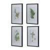 Botanical And Fern Wall Art, Wall Decor For Living Room Dining Room Entryway (Set of 4) - White / Black - Image 3
