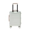 28" Luggage Lightweight Suitcase Tsa Lock USB Port Luggage Wheel Lock Artificial Leather Top Handle Spinner Wheels - Creamy White - Image 8