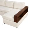 Sectional Sofa Upholstered Sofa Couch With Reversible Armrests For Living Room - Beige - Image 14