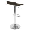 Ale - Contemporary Adjustable Barstool (Set of 2) - Brown - Image 4