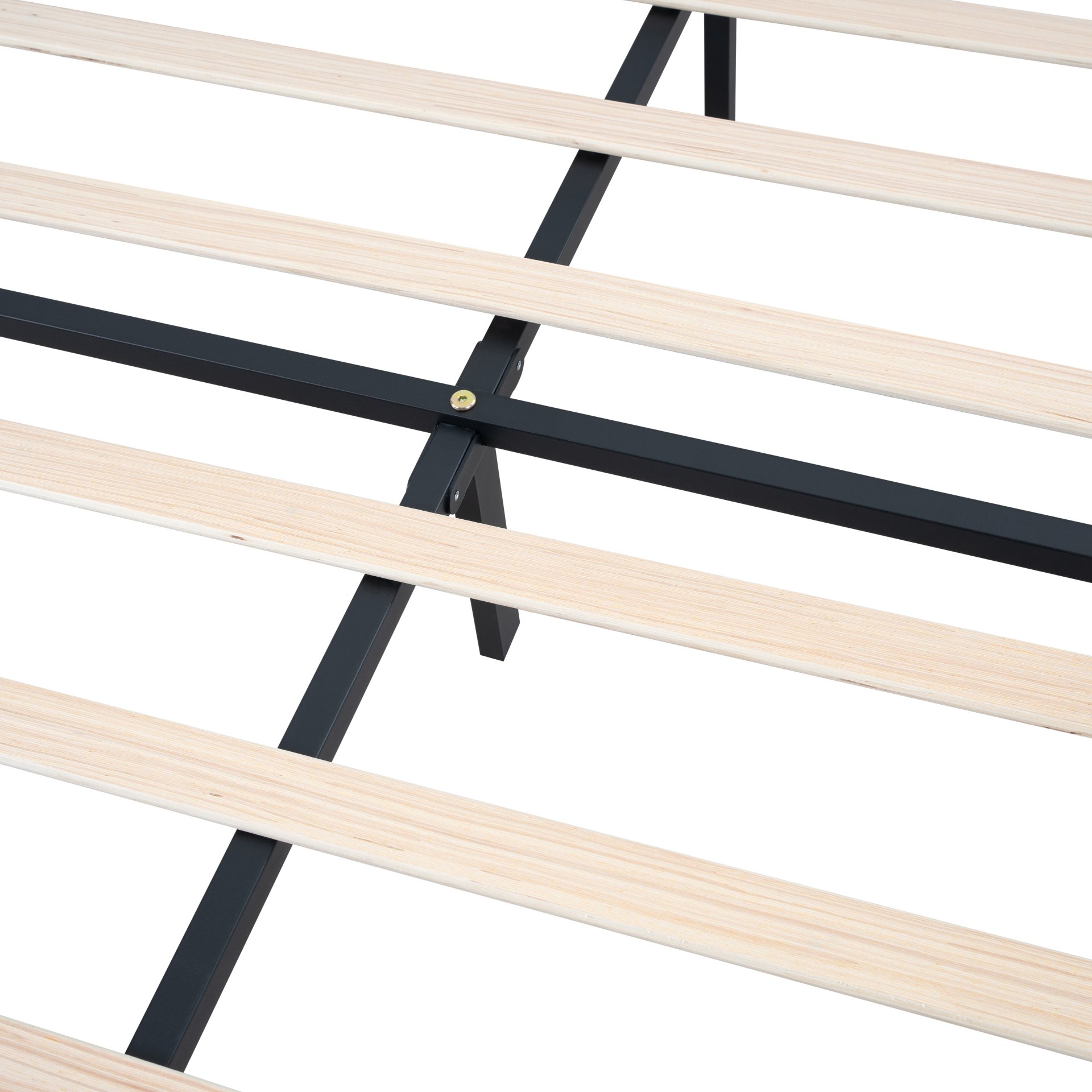 Modern Upholstered Queen Size Platform Bed Frame With Button Tufted Linen Headboard - Pink - Image 13