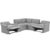 Power Recliner Corner Sofa Home Theater Reclining Sofa Sectional Couches With Storage Box, Cup Holders, USB Ports And Power Socket For Living Room - Gray - Image 17