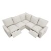 Power Recliner Chair Home Theater Seating Soft Chair With USB Port For Living Room, Bedroom, Theater Room - Beige - Image 10