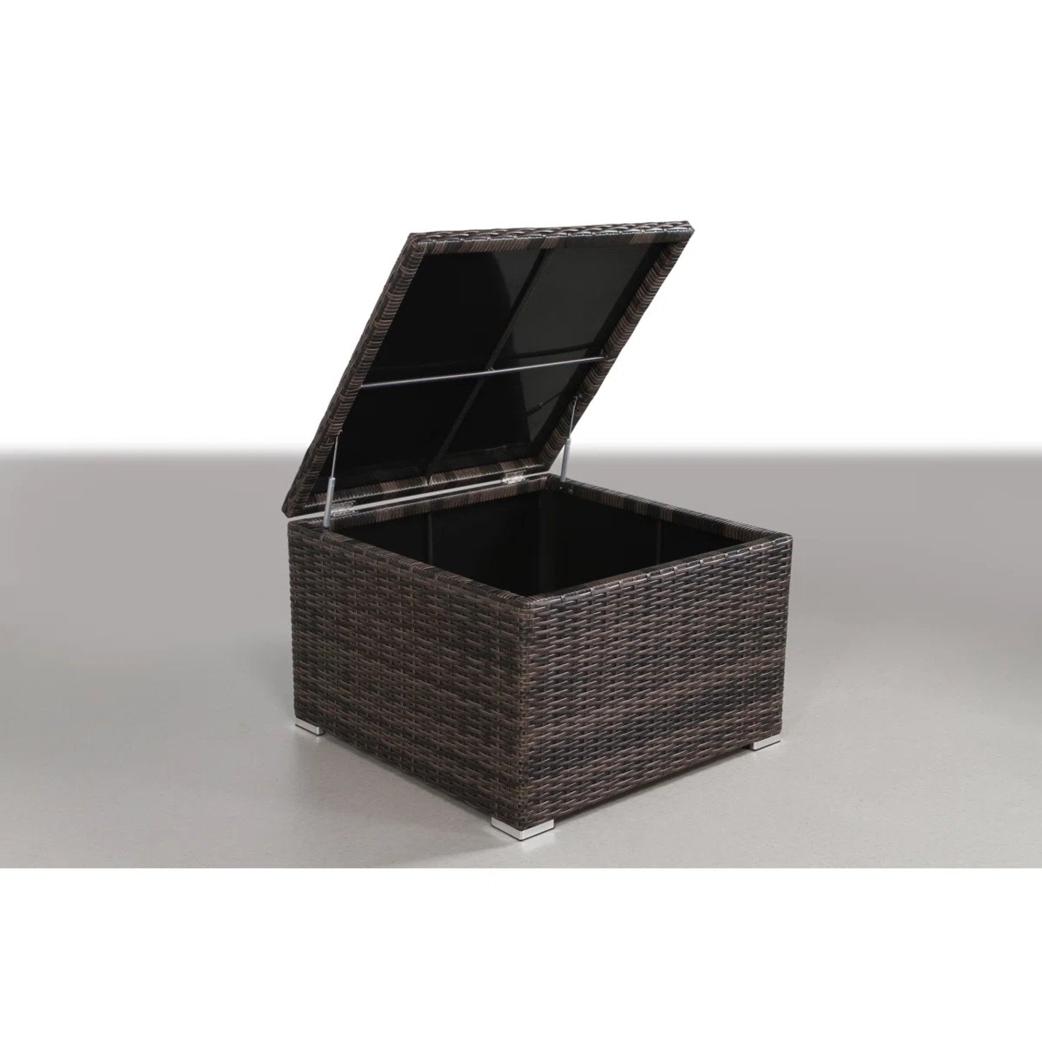 Outdoor 11 Piece Sectional Seating Set With Cushions - Espresso - Image 8