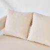 Open Back Loveseat Settee With 3 Pillows - Beige - Image 8