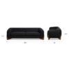 Alpine - Sherpa Sofa - Ebony Black Boucle - Image 16