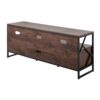 Folia - Contemporary TV Stand - Walnut / Black - Image 4