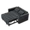 Multi Functional Sofa Bed With Cup Holder And USB Port For Living Room Or Apartments - Black - Image 17