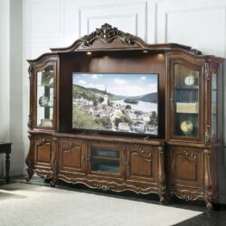 Latisha - Entertainment Center - Antique Oak