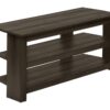 TV Stand, Console, Media Entertainment Center, Storage Shelves, Living Room, Bedroom, Contemporary, Modern - Oak - Image 2