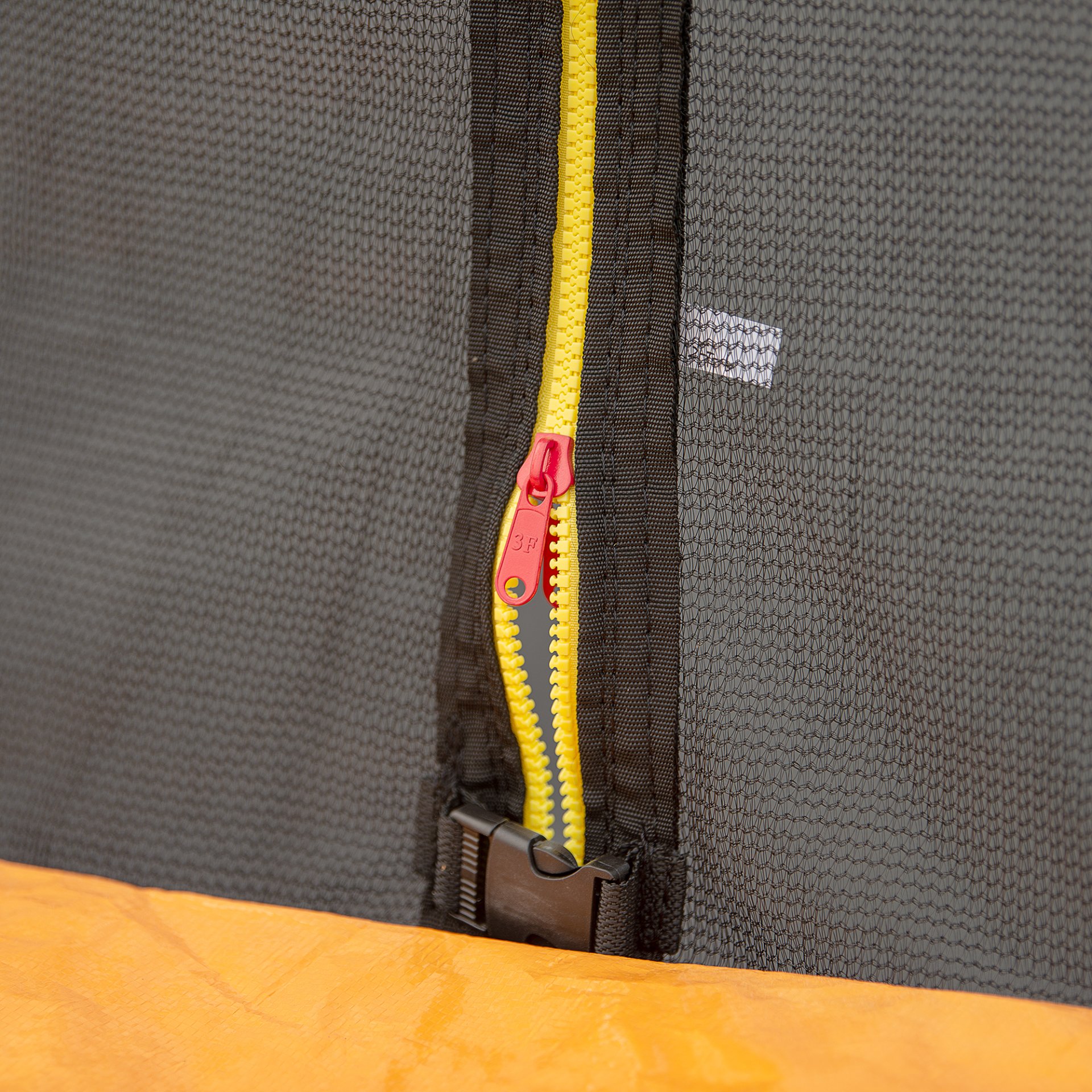 16Ft Trampoline With Basketball Hoop Pump And Ladder (Inner Safety Enclosure) With Soccer Goal - Orange - Image 14