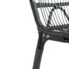 Outdoor Wicker Dining Chairs With Washable Cushion (Set of 2), Durable Rattan Chairs For Backyard, Garden, Patio - Black / Gray - Image 15