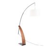 Robyn - Mid-Century Modern Floor Lamp - White / Black - Image 2