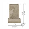 Indoor Buddha Water Fountain, Polyresin Tabletop Fountain With LED Light - Beige - Image 5