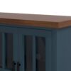 Nantucket - Fireplace TV Stand Console For TVs Up To 100" - Blue Denim, Whiskey - Image 11