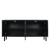 Stylish Storage Cabinet Sideboard With Unique Geometric Circle Door Design - Black - Image 14