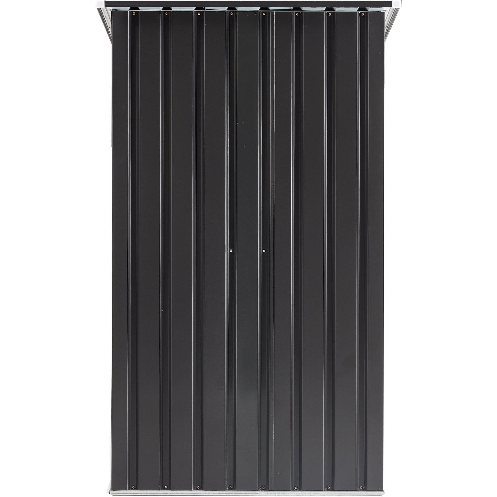 Outdoor Storage Shed, Metal Steel Garden Shed With Single Lockable Door, Small Shed Outdoor Steel Utility Tool Shed For Backyard Patio Garden Lawn - Black - Image 5