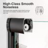 Modern Semi Frameless Double Sliding Shower Door With 1 / 4" Sgcc Tempered Glass - Matte Black - Image 7