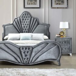 Dante - Queen Bed - Gray