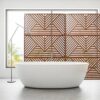 Rusty Outdoor & Indoor Freestanding Metal Privacy Screen, Decorative Privacy Fence Panels For Deck, Balcony, Patio - Rust Red - Image 14
