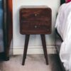 Mini Curved Nightstand - Walnut - Image 10