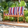 24X24 Inch Outdoor Deep Seat Cushion Set Waterproof Fade Resistant Patio Furniture Cushions With Removable Covers, Adjustable Straps & Handles (Set of 2) - Red - Image 2