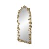 Full Length Arched Wall Mirror With en Leaf Accents Decorative Mirror For Living Room Bedroom - Gold - Image 8