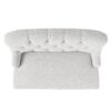 Nicole - French Style Upholstered Loveseat With Tufted Backrest - Light Gray - Image 9
