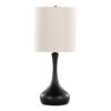 Genie - Contemporary Table Lamp (Set of 2) - Matte Black / Oatmeal - Image 2