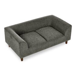Modern Rectangular Pet Sofa With Backrest And Armrests, Soft Cushion - Dark Gray