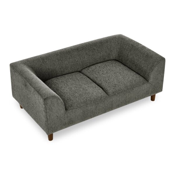 Modern Rectangular Pet Sofa With Backrest And Armrests, Soft Cushion - Dark Gray