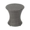 Thrive - Hourglass Rattan Table With No Glass Top - Gray - Image 5