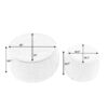 Modern Classic Round Storage Ottoman With Removable Top - Green - Image 2