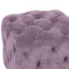 Modern Velvet Upholstered Ottoman, Exquisite Small End Table, Soft Foot Stool, Dressing Makeup Chair, Comfortable Seat For Living Room, Bedroom, Entrance - Purple - Image 17