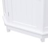 Bathroom Cabinet Triangle Corner Storage Cabinet With Adjustable Shelf Modern Style - White - Image 25