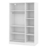3 Door Shutter Wardrobe & Shelves - White - Image 8
