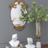 Decorative Oval Wall Mirror, Accent Mirror For Living Room, Entryway, Bedroom - Gold - Image 7