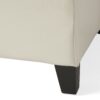 Glouster - Storage Ottoman With Leather Upholstery - Ivory - Image 16