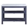 Enapay - Marble Top Top Kitchen Island - Gray - Image 5