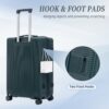 20" / 24" / 28" 3 Pieces / Set Spinner Wheel Luggage, Carry On Suitcase, Matching Color, TSA Combination Lock - Emerald - Image 7