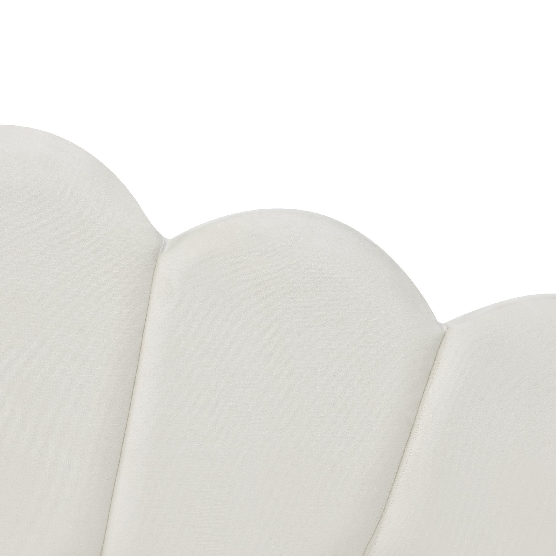 Full Size Upholstery Daybed Frame With Shell Shaped Backrest And Trundle - White - Image 8